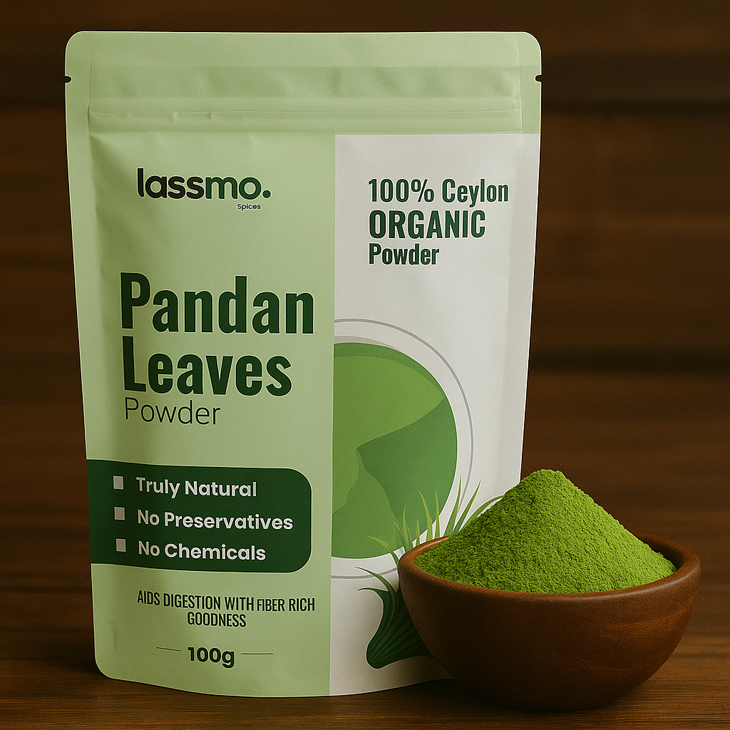 Ceylon Pandan Leaves Powder Pandanus Screw pine Herb Tea Aromatic Cooking Spice
