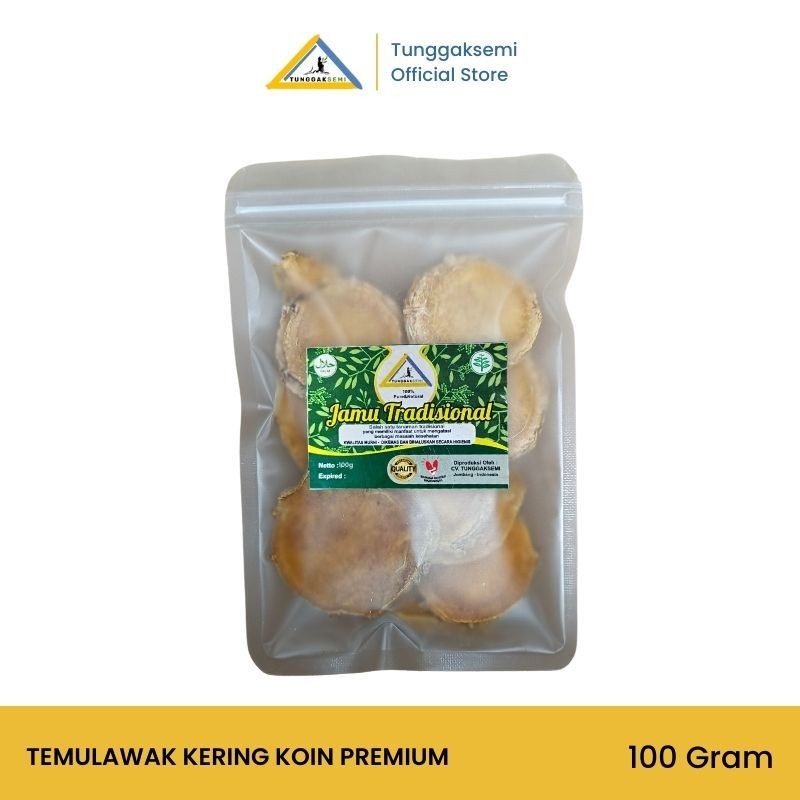 Temulawak Root Slices 100g Dried Herbal Spice Natural Aroma Ritual Blend
