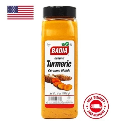 Badia Ground Turmeric Powder, Premium Curcuma Seasoning FREE SHIPPING