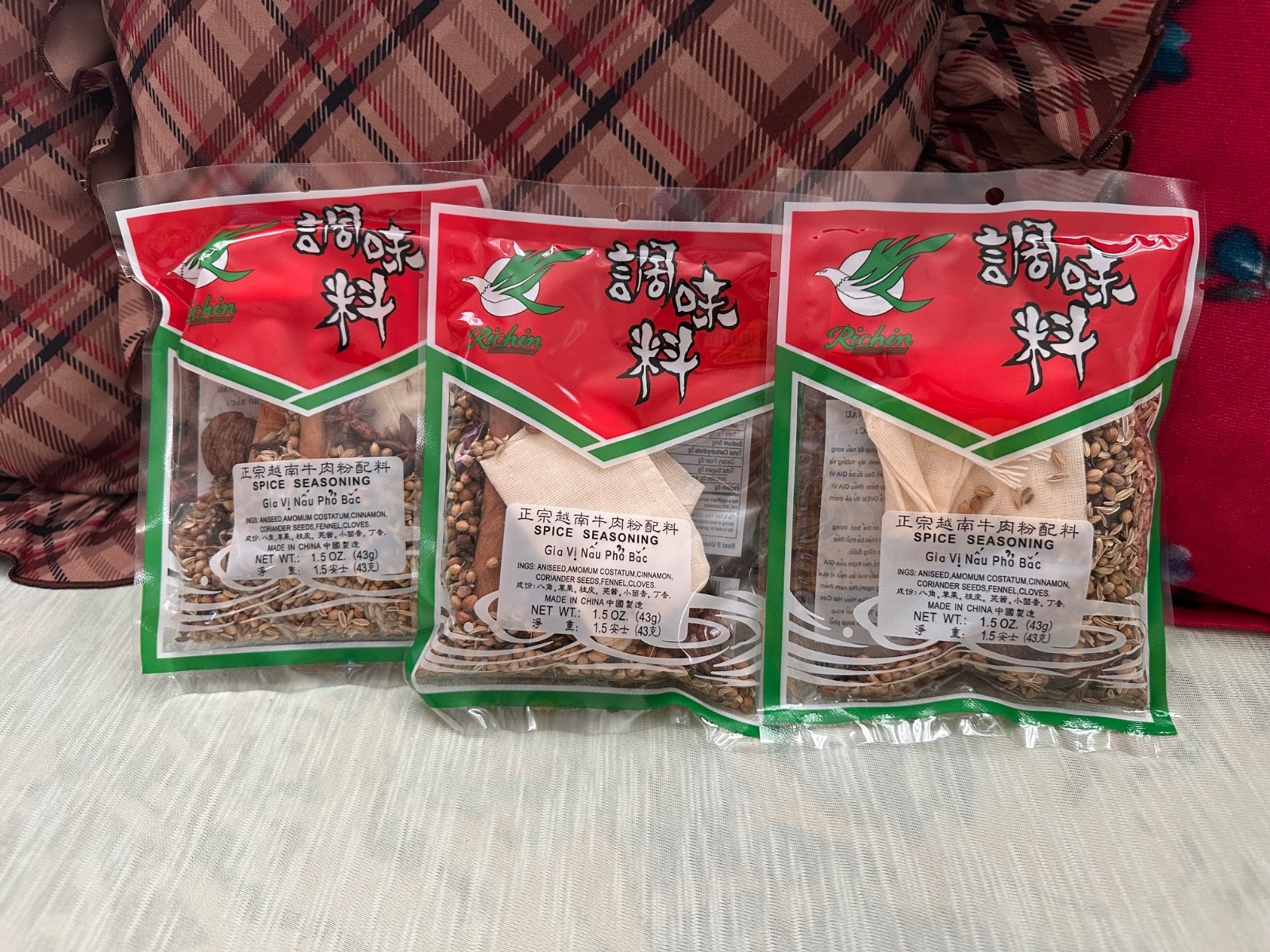 Vietnamese Pho Spice – Richin Spice Seasoning 1.5 oz (3 Packets)