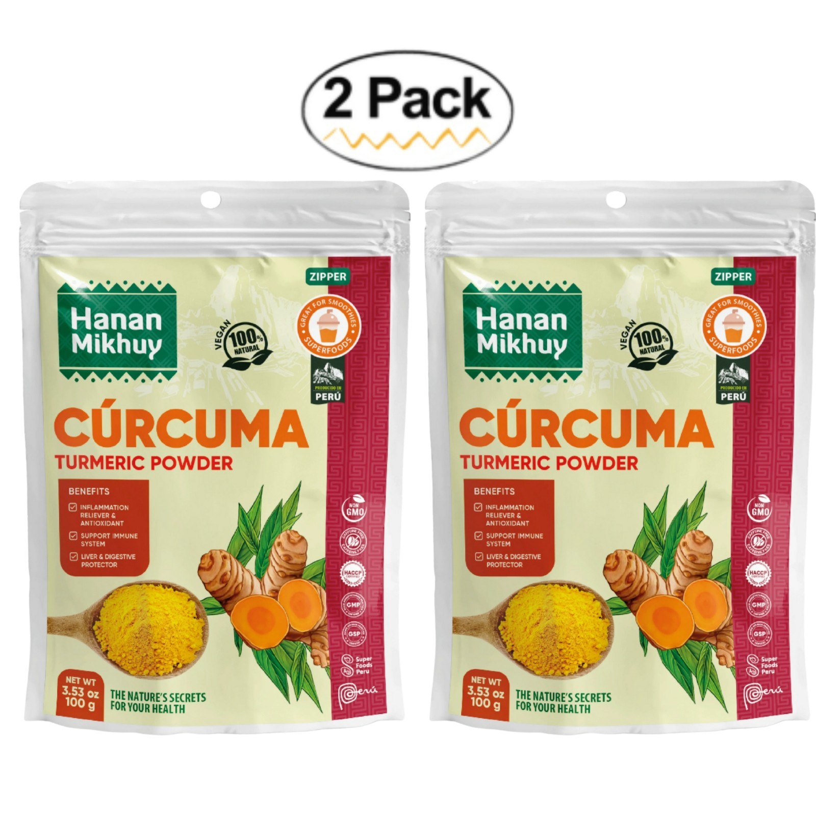 Curcuma – 100% Natural Turmeric Powder for Vitality & Digestive Wellness – Peru