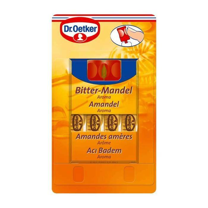 Dr.Oetker baking AROMA : BITTER ALMOND for pastries -4 bottles FREE SHIPPING