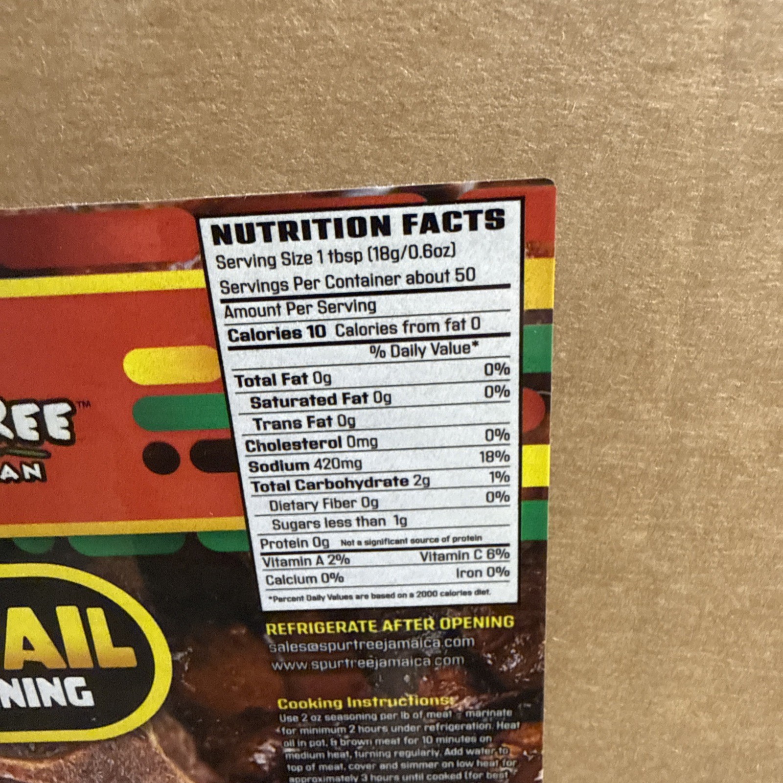 Spur Tree Jamaican Oxtail Seasoning 12/33 oz – Island Jamaican Flavor – Case