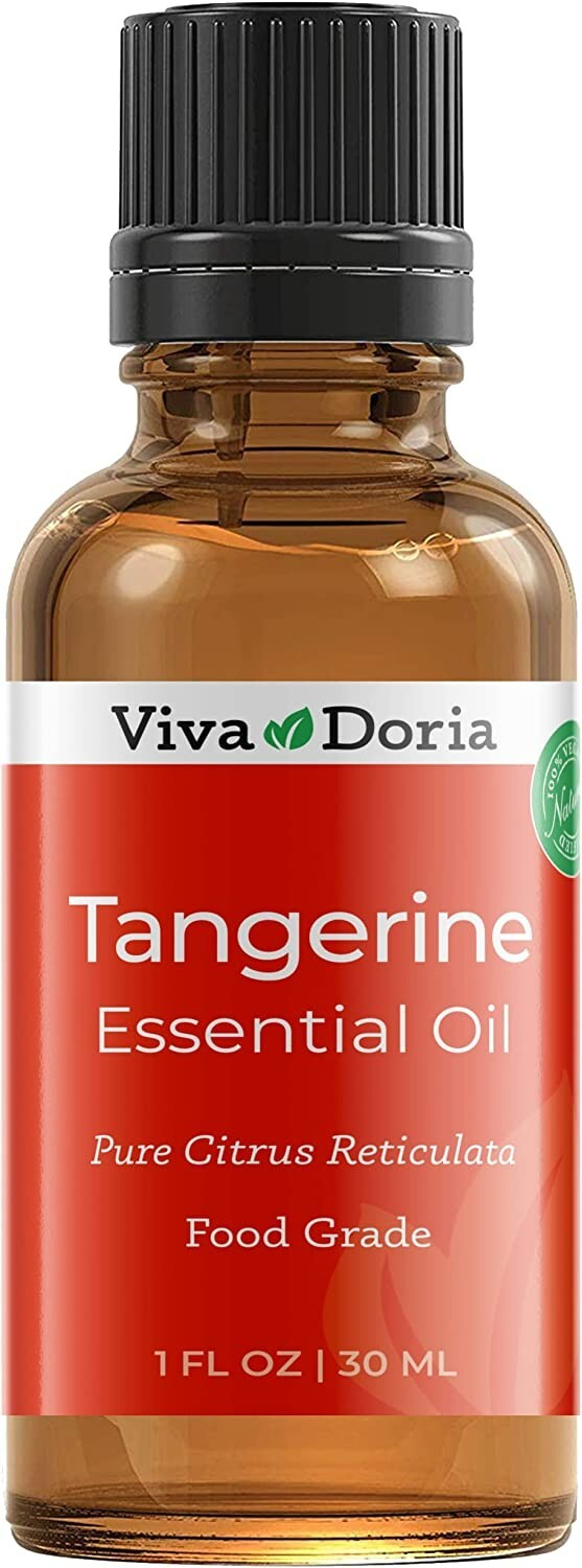 Viva Doria Pure Tangerine Essential Oil, Food Grade, 1 Fl oz