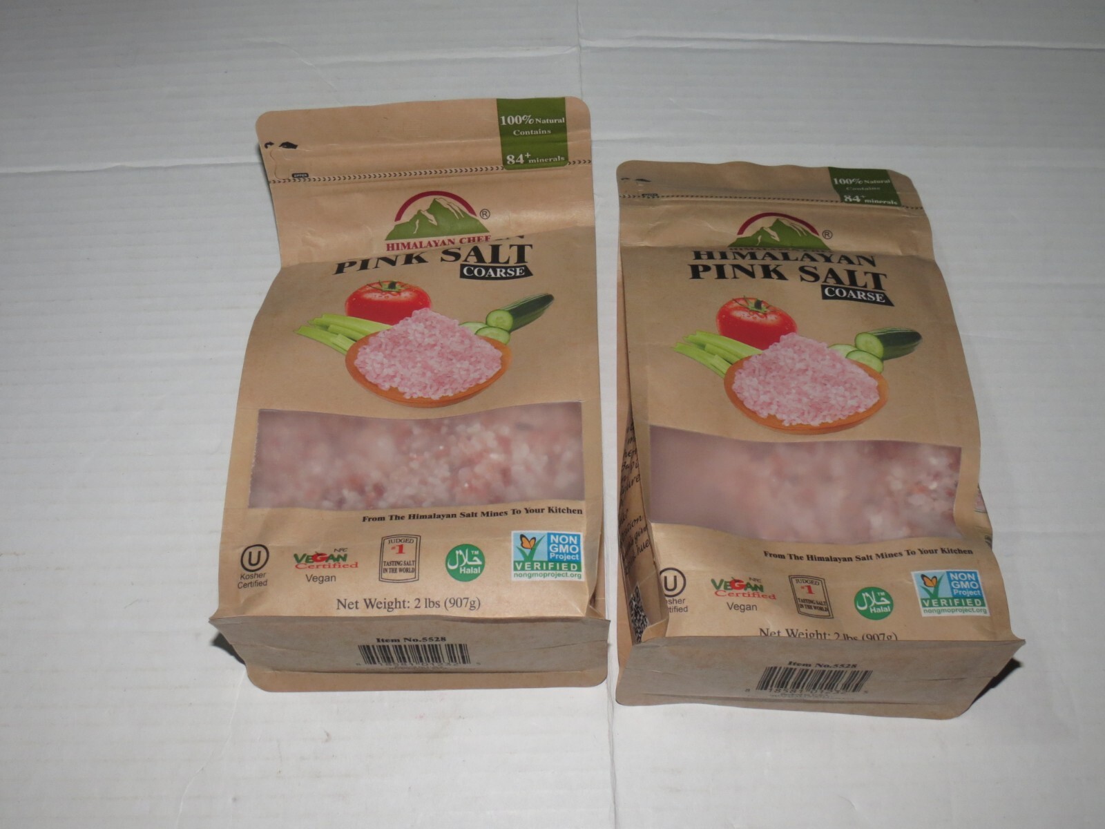 Himalayan Chef Pink Himalayan Salt, Coarse Grain – 4 lbs (2 x 2 Pound Bags)