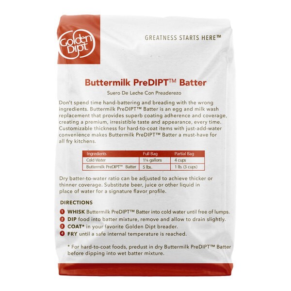 Golden Dipt Pre-Dip Batter Mix 5 lb.