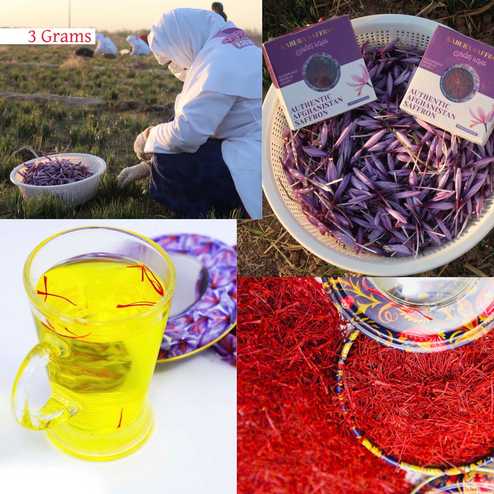 3g Saffron All-Red Super Negin Premium Saffron Threads for Every Culinary Uses
