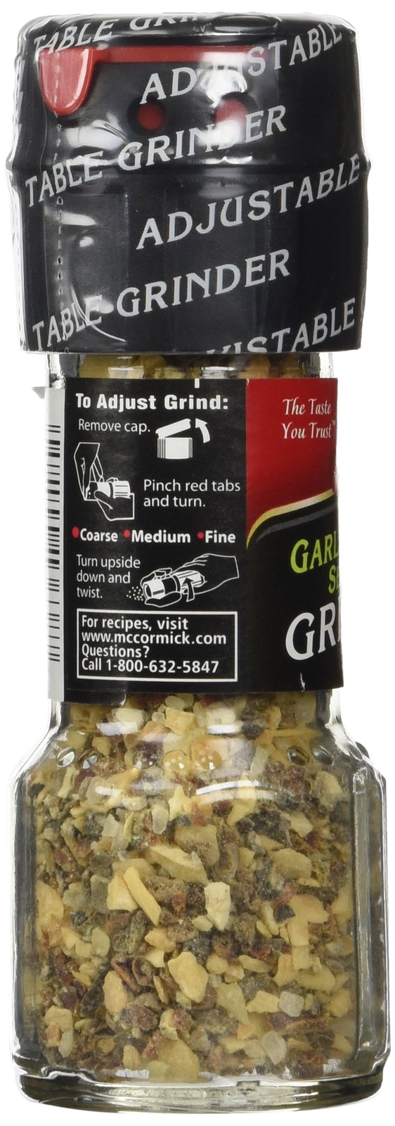 McCormick Garlic Pepper Seasoning Grinder 1.23 OZ3pack