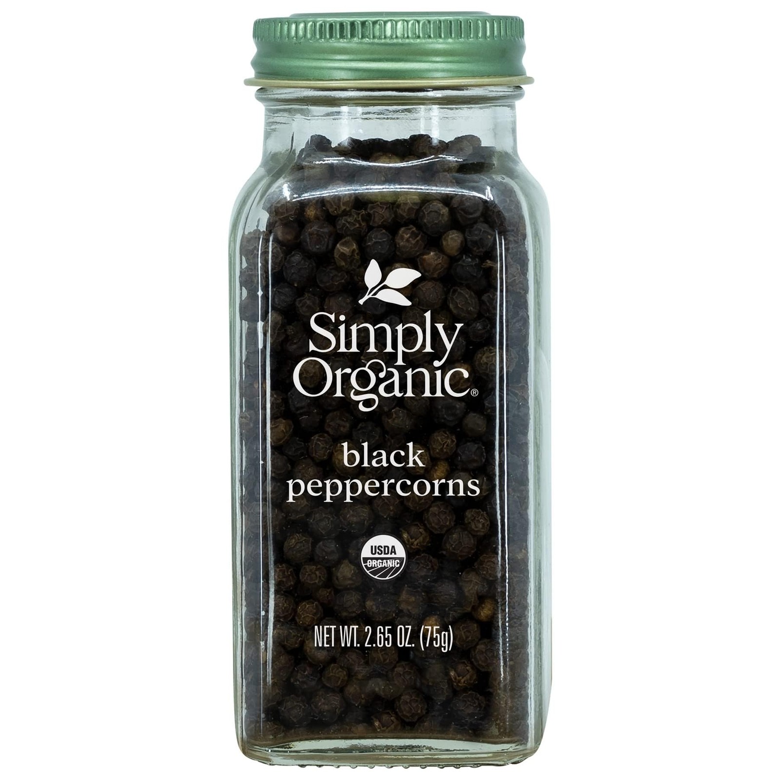 (Pack of 6) Simply Organic Seasoning Peppercorn Black Organic Bottle 2.65 Oz
