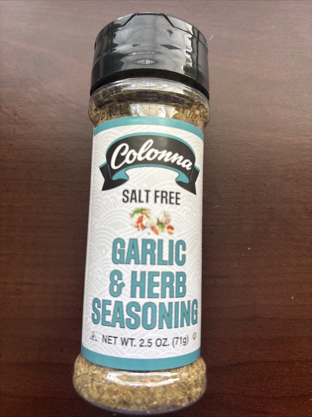 Garlic & Herb Seasoning Salt Free Seasoning Colonna New 2.5 oz