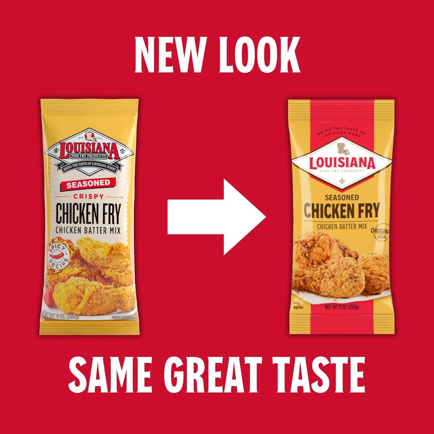 Louisiana Fish Fry Seasoned Chicken Fry Batter Mix 9 oz. (Pack of 2) – Crispy So