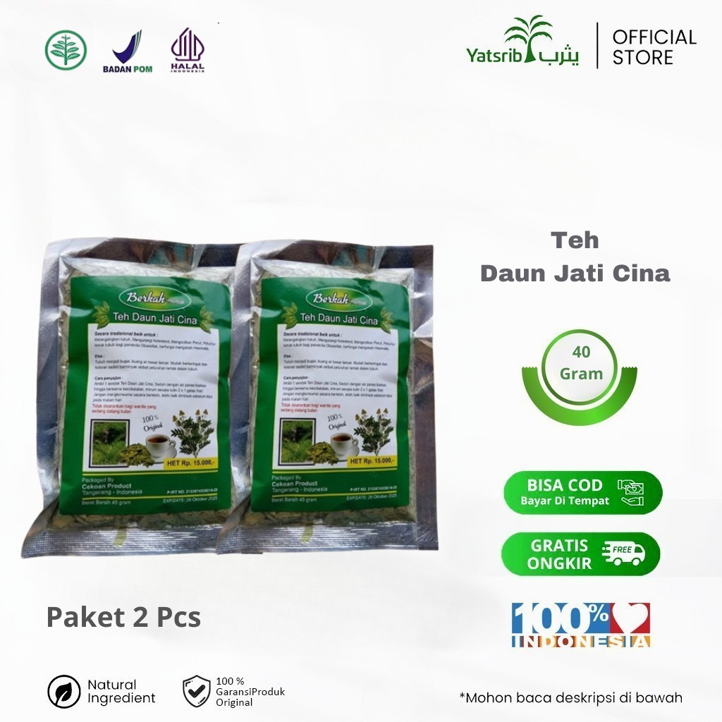 Jati Cina Herbal Slimming Tea 2 pack 40g natural diet herb blend aroma ritual