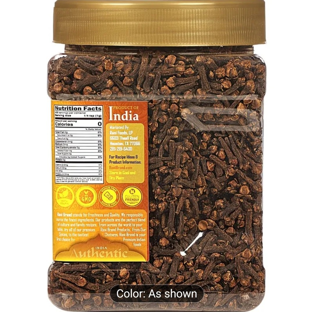 Rani Cloves Whole (Laung) 14oz (400g) Great for Food, Tea, Pomander Balls…