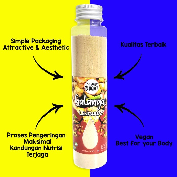 Galangal Powder 40g aromatic Indonesian spice for cooking