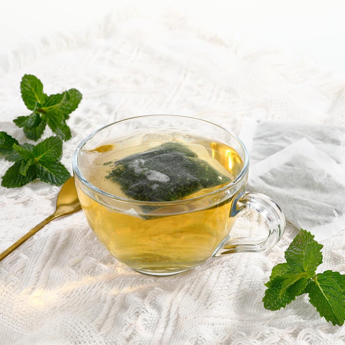 Premium Peppermint Tea Bags, 100 Made with 100 Count (Pack of 1)