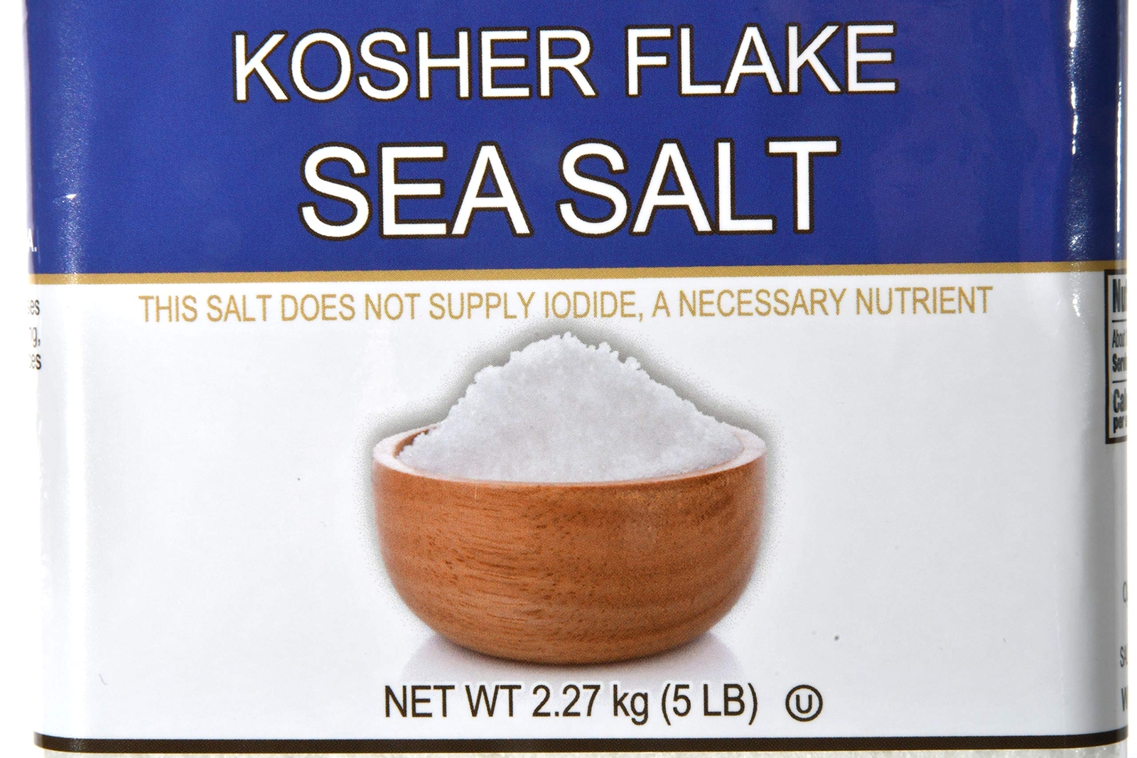 Olde Thompson Kosher Flake Sea Salt 5 lbs (2.27 kg Container) Mild Salt � Tastes