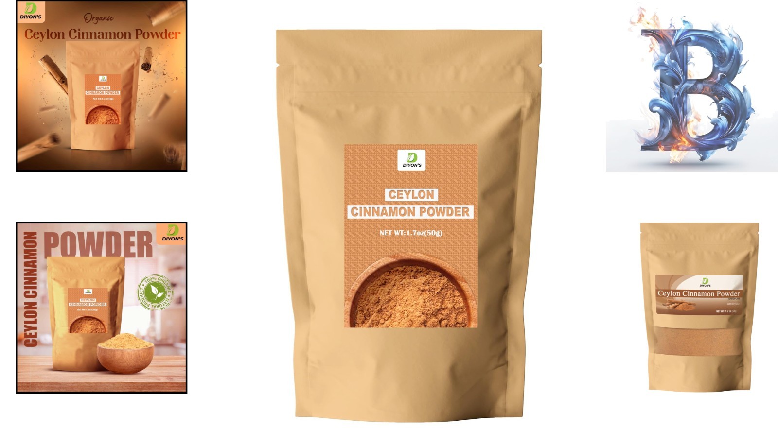 Ceylon Cinnamon Powder 1.7oz – 100% Pure Low Coumarin for Health & Flavor