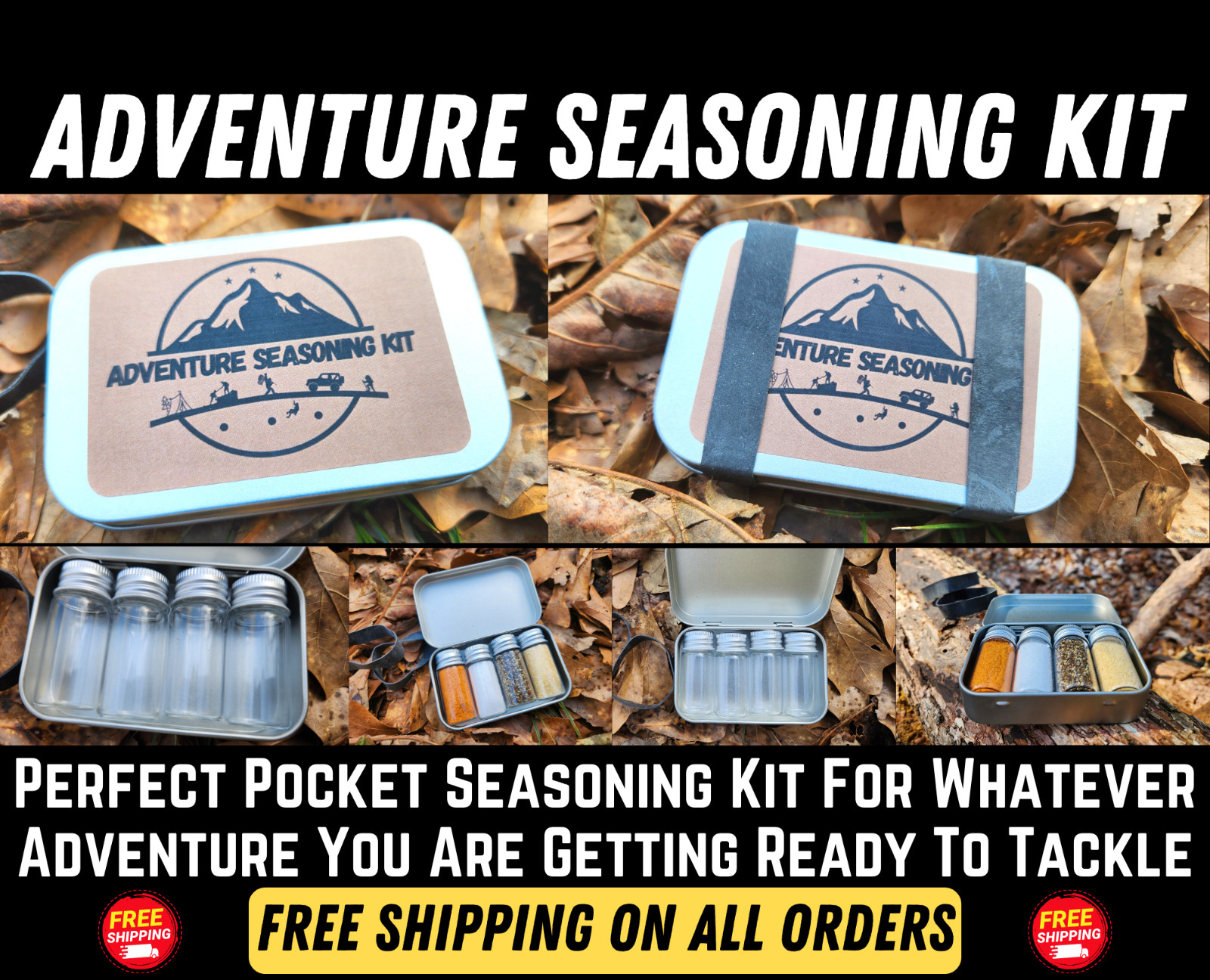 Adventure Seasoning/Spice Kit-Backpacking | Survival | Camping | SHTF | Bugout