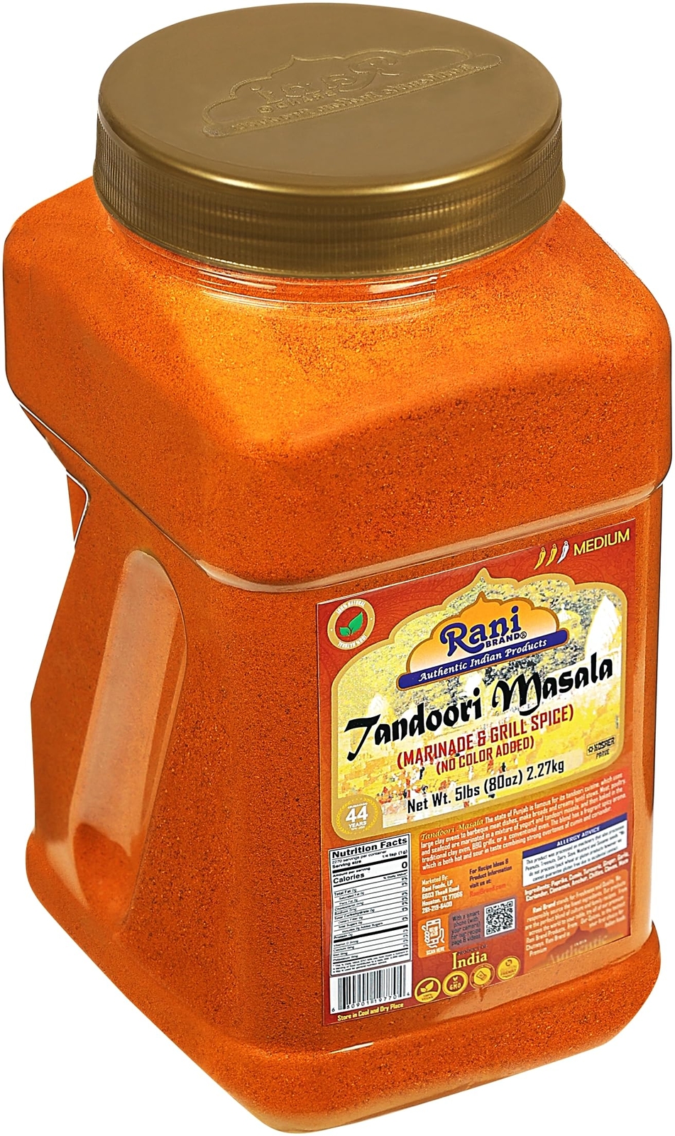 Rani Tandoori Masala Indian 11-Spice Blend 80oz (5lb)