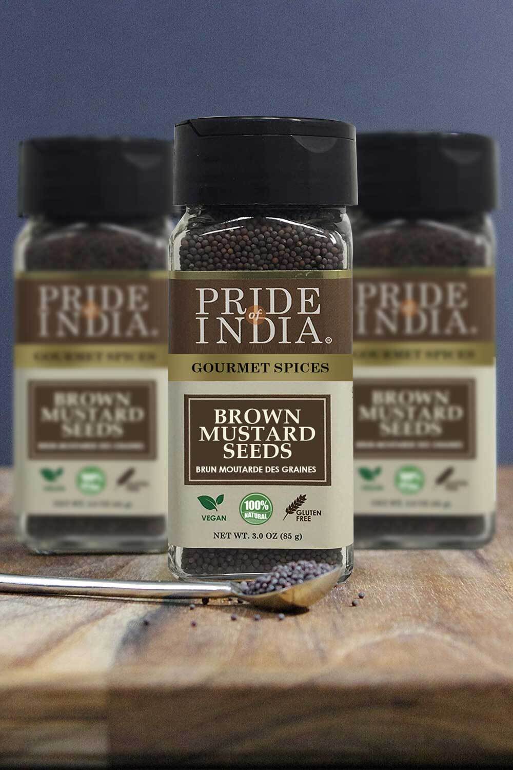 PRIDE OF INDIA Gourmet Brown Mustard Seed Whole