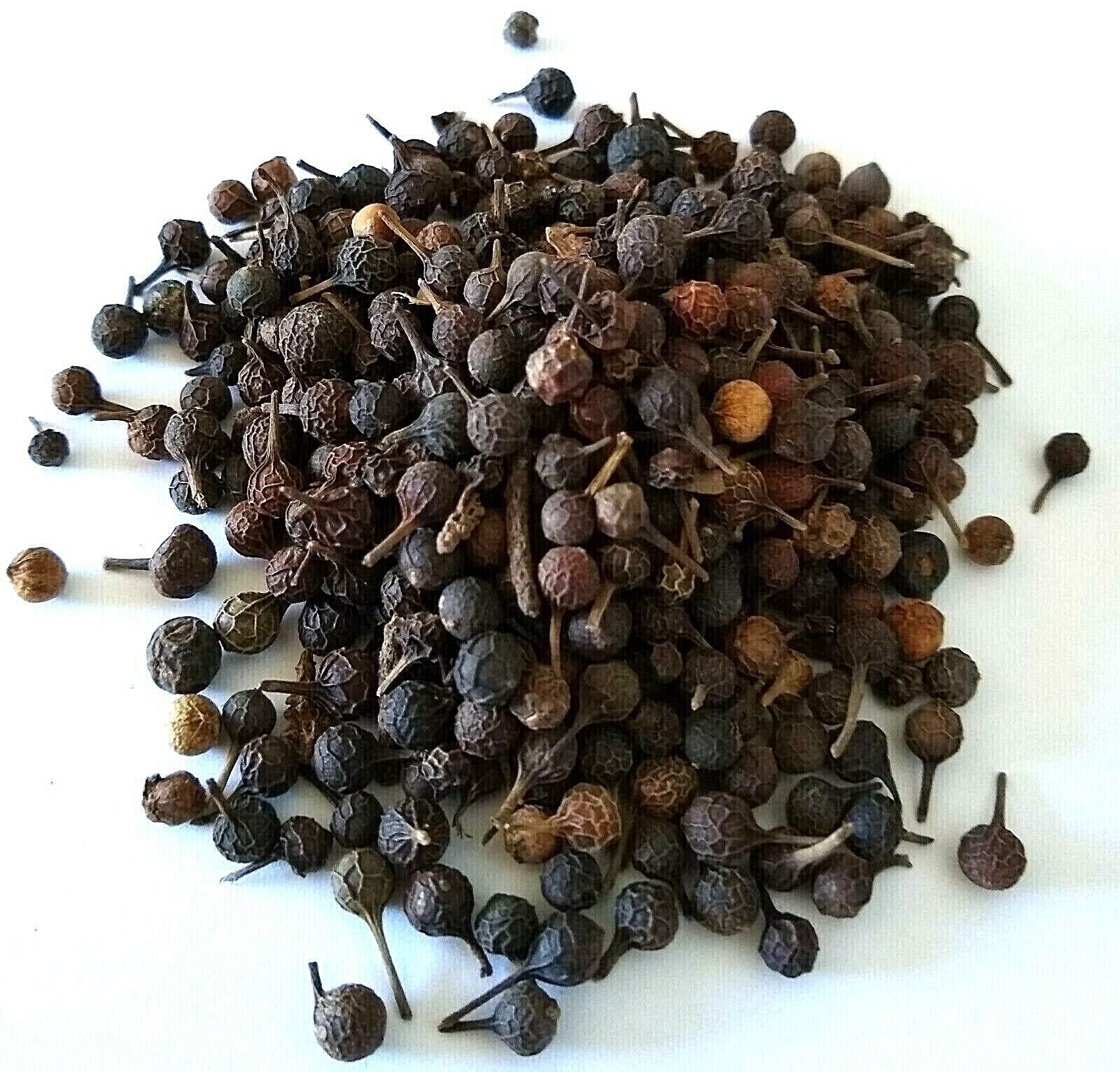 CUBEB PEPPER BERRIES WHOLE INDONESIA 1 OZ – 16 OZ RESEALABLE BAG