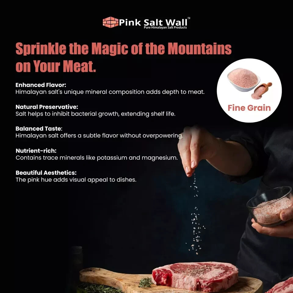 1-55 LB Himalayan Pink Salt PICK Coarse/Fine Grain Kosher Crystal Sea AFFORDABLE