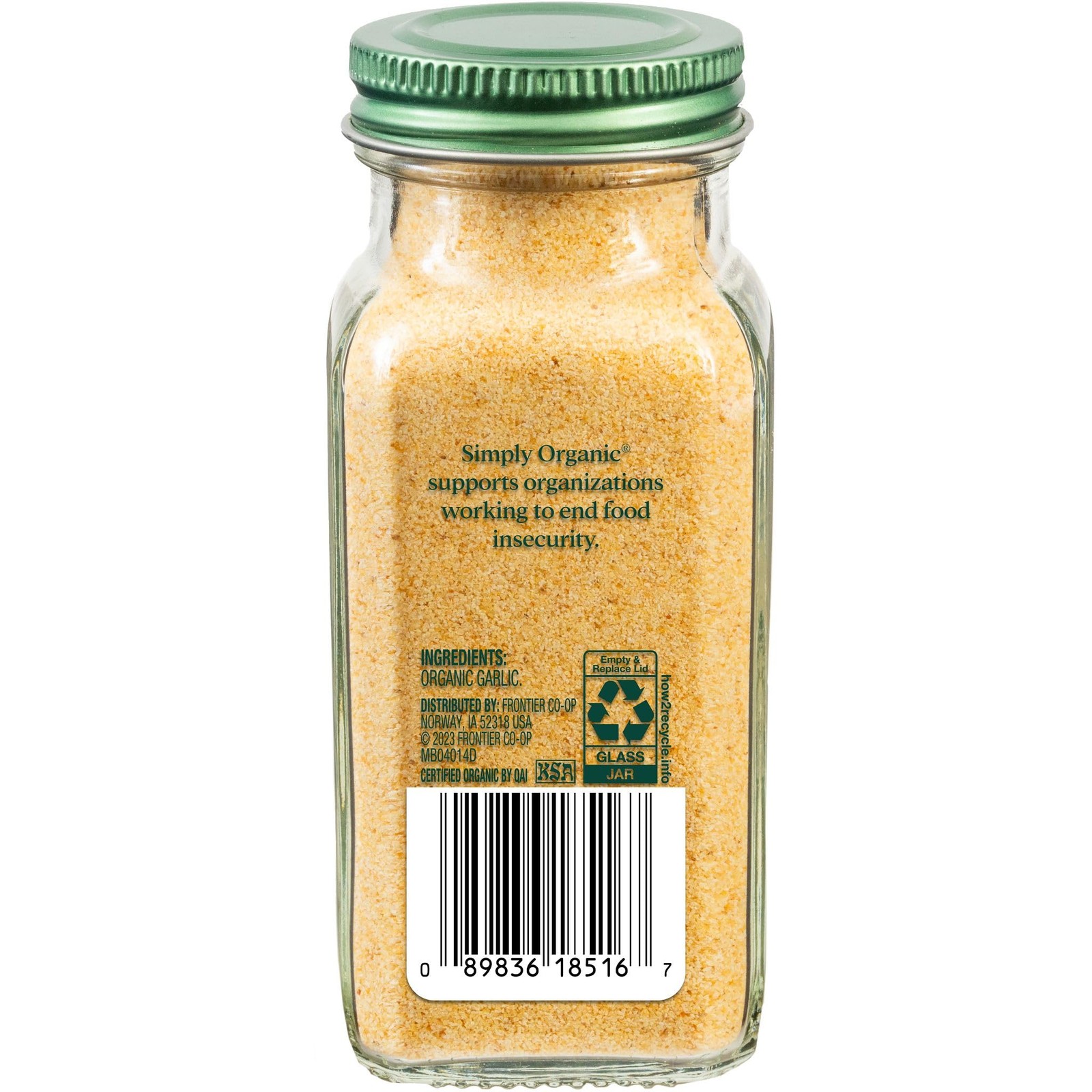 Simply Organic Garlic Powder, 3.64-Ounce Jar, Pure 3.64 oz (Pack of 1)