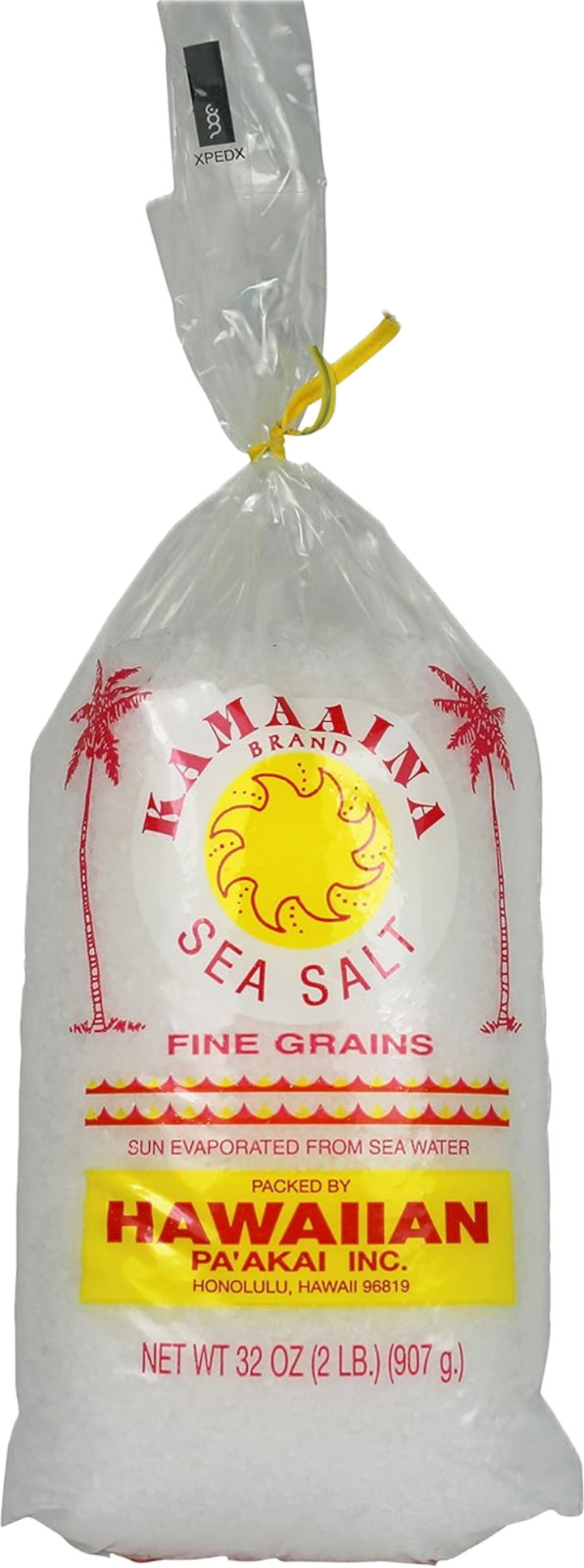 1 PACK – 32oz Kamaaina Brand Hawaiian Sea Salt Fine Grains – Pa’Akai