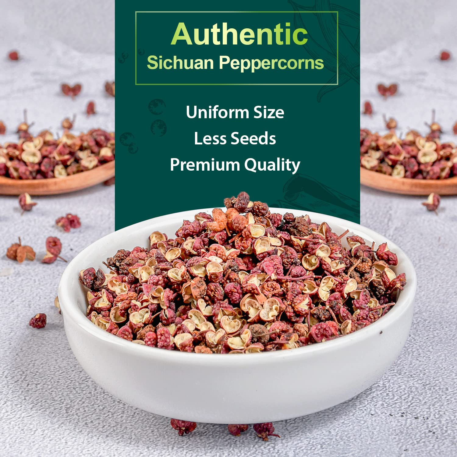 Premium Szechuan Peppercorns, 4Oz(113G), Authentic Sichuan Red Peppercorn, Numbi