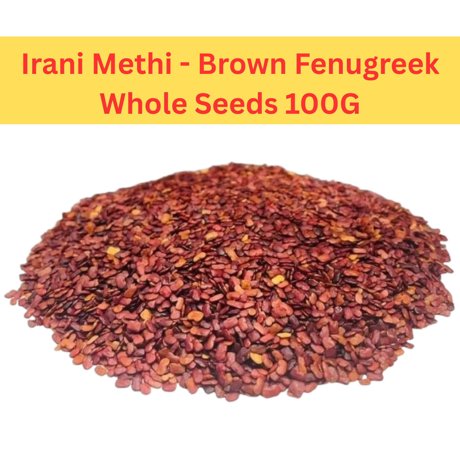Organic Irani Methi Brown Fenugreek Whole Seeds 100 Gm use in Digestive Health