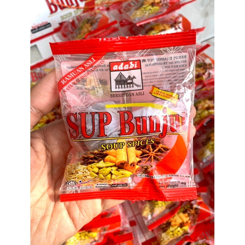 6xADABI SUP BUNJUT SOUP SPICES MAKE EASY TO COOK FLAVORFUL SOUP