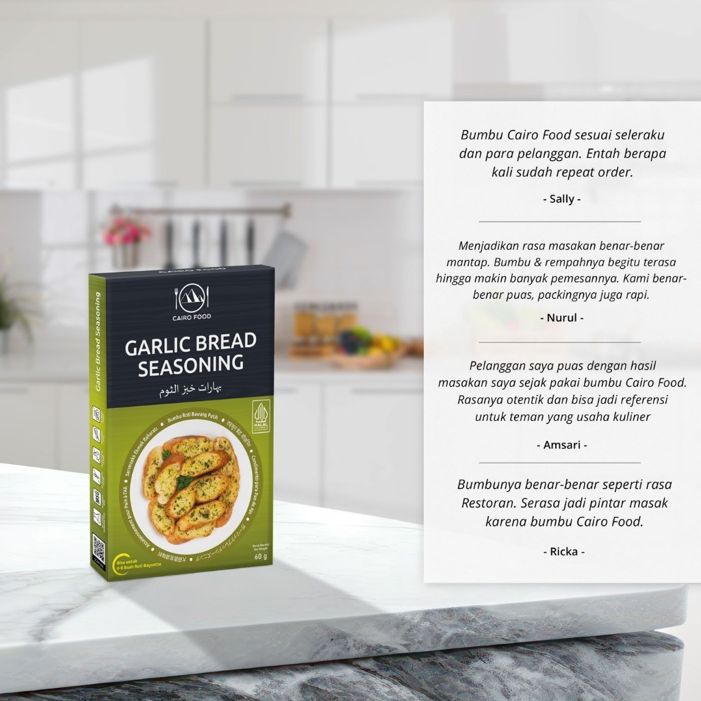 Garlic Bread Seasoning Blend, sweet heat, street flavors, bold aroma staple