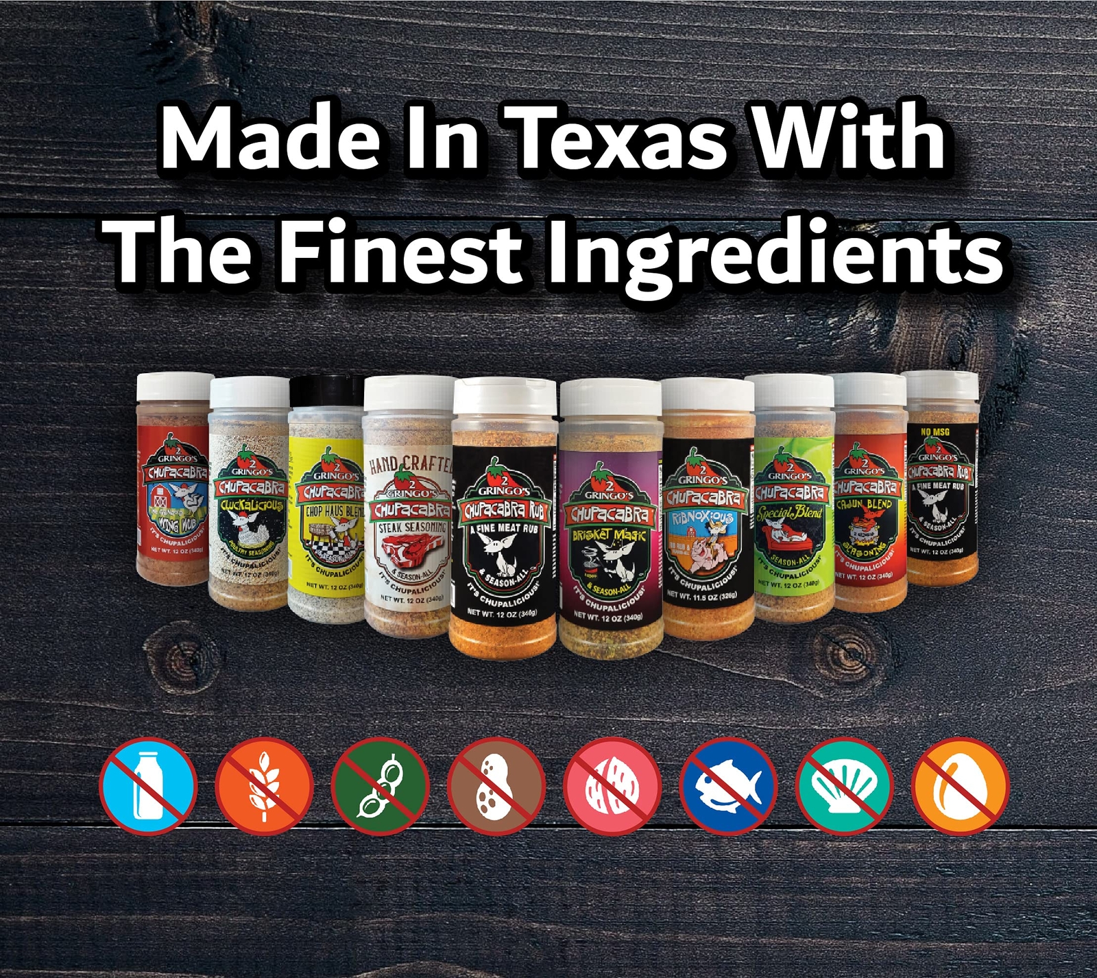 2 Gringos Chupacabra Steak Seasoning 12 oz (Pack of 6)