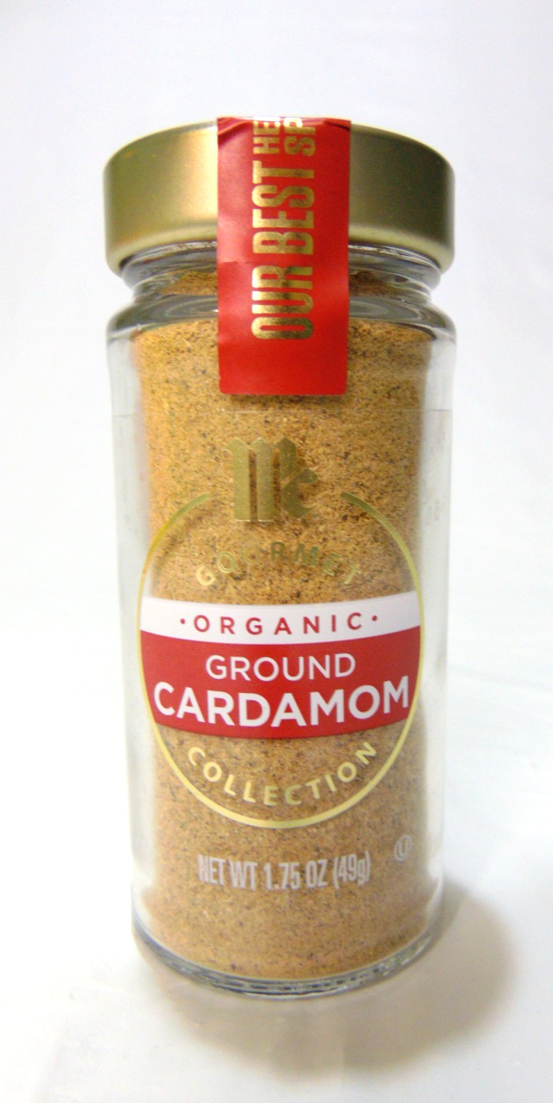 McCormick Gourmet Organic Ground Cardamom, 1.75 oz Bottle New Sealed