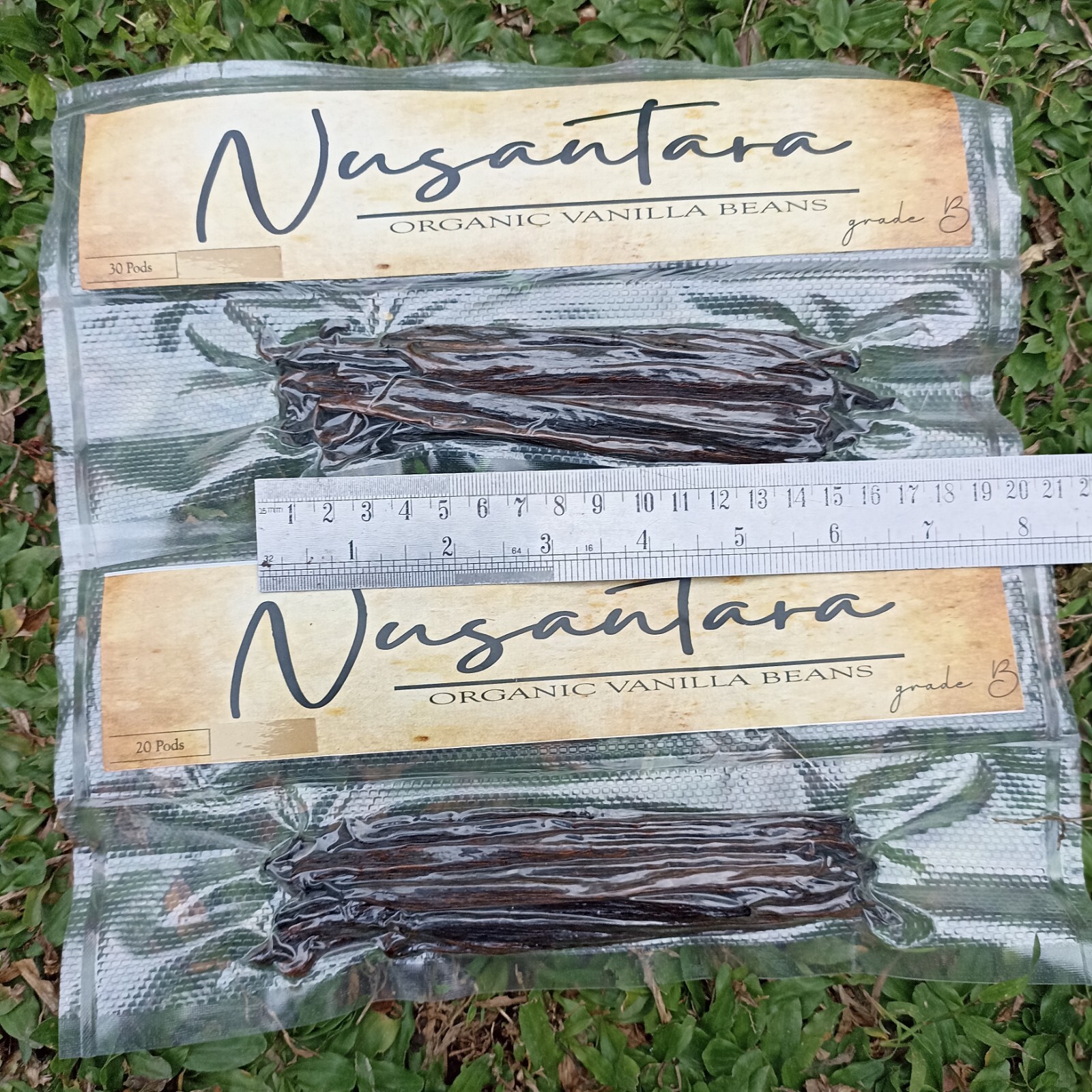Vanilla Beans Grade A Tahitian (Tahitensis) Gourmet 20 pods,Fresh & Organic