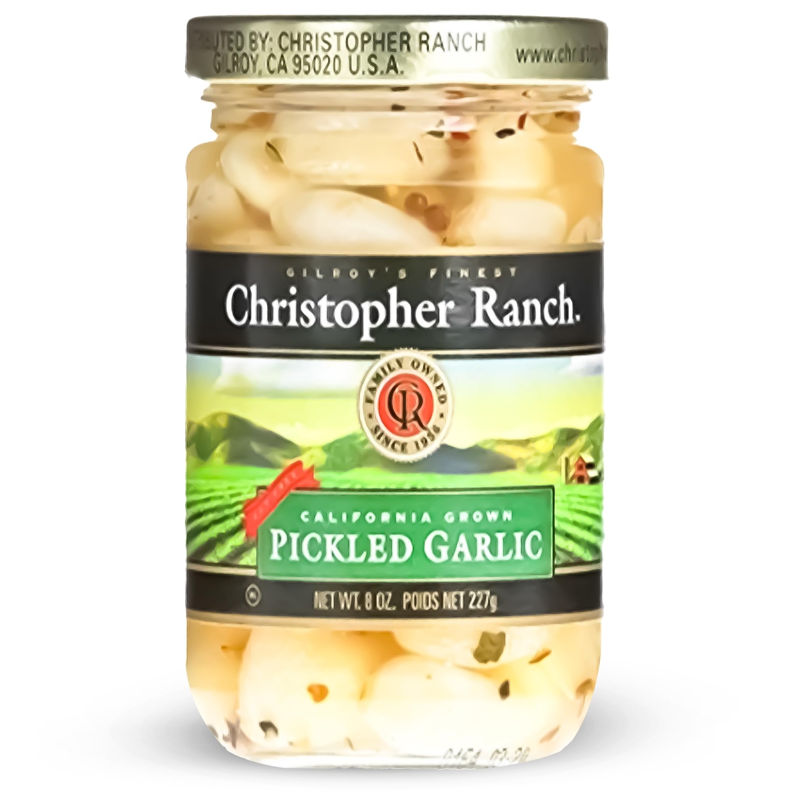 Christopher Ranch PICKLED GARLIC – Famous Award Winning Heirloom Garlic – 8 Oz