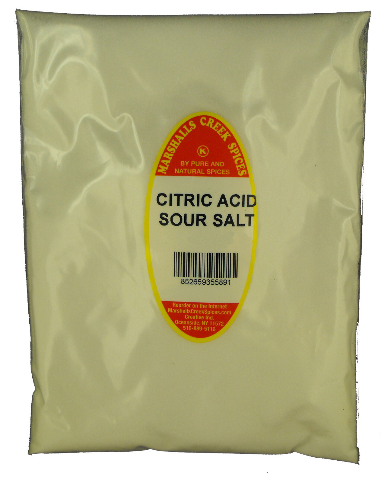 Marshalls Creek Spices CITRIC ACID, SOUR SALT REFILL – Kosher