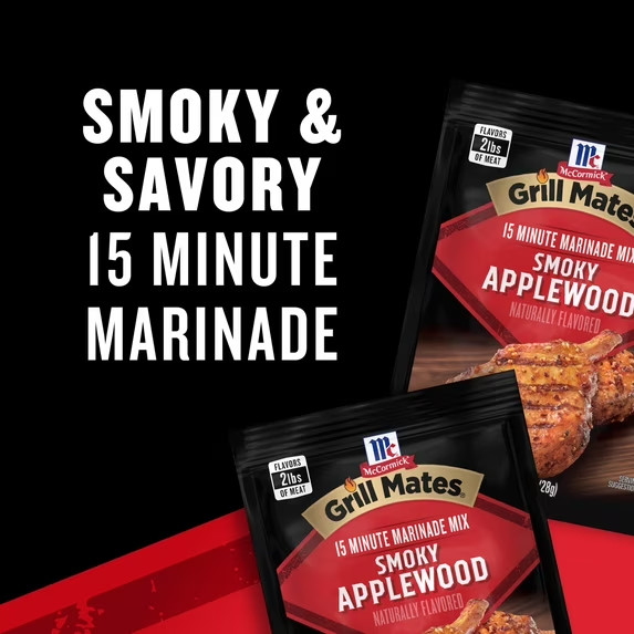 McCormick Grill Mates Smoky Applewood Marinade Seasoning Mix | 1oz