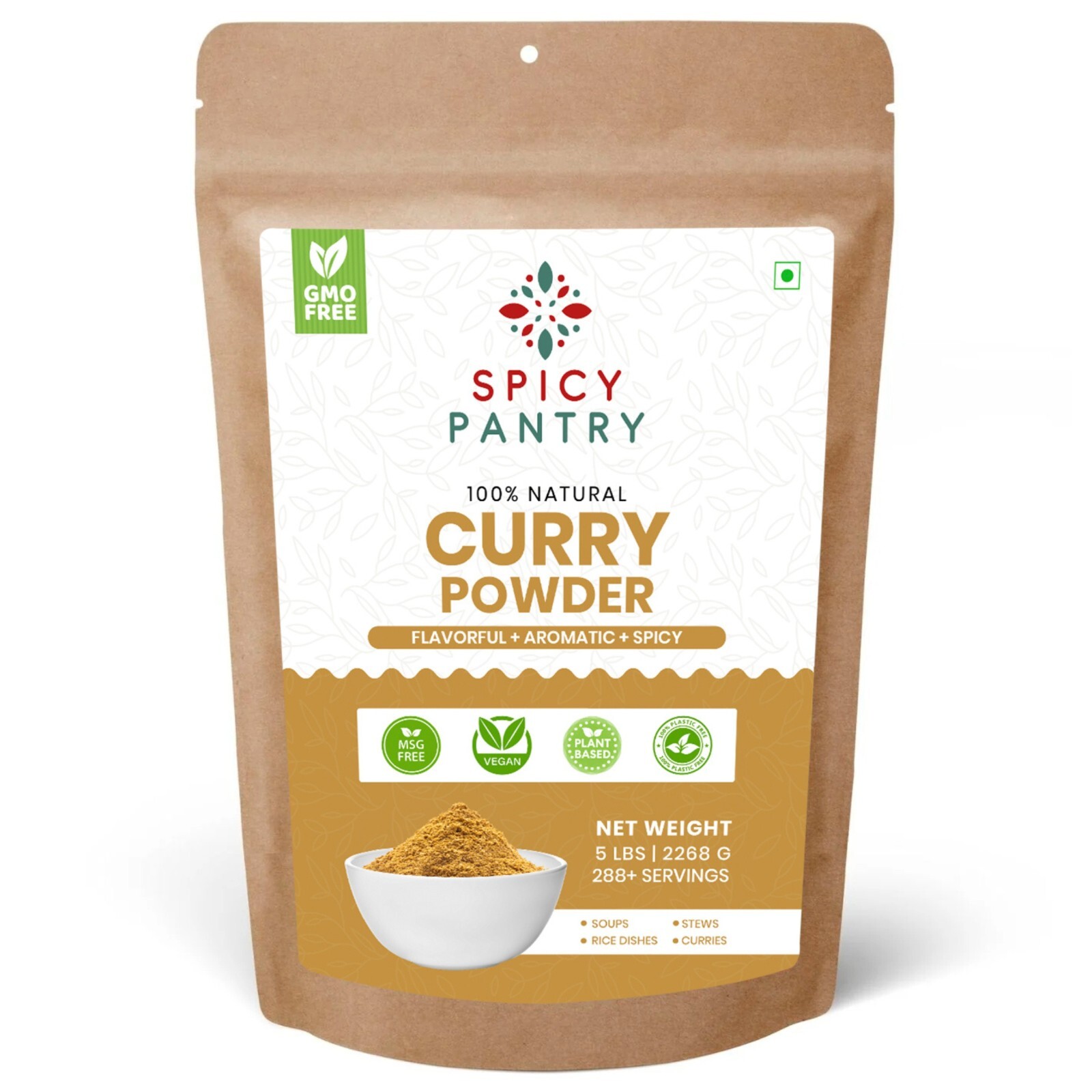 Curry Powder- Premium Quality, Aromatic Spice Blend for Cooking & Seasoning-5LBS