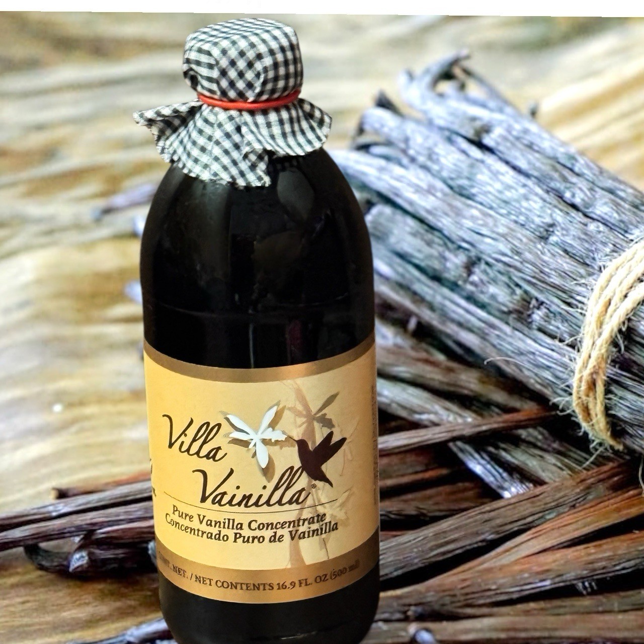 Villa Vanilla Authentic Mexican Pure Vanilla Extract Glass Bottle 16.9oz 500ml