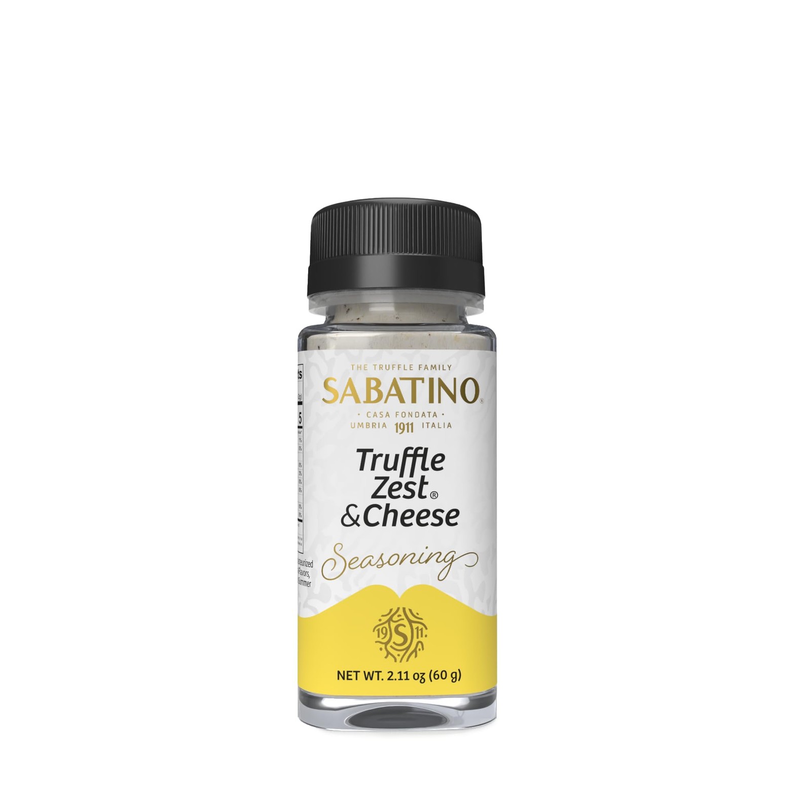 Sabatino Tartufi Truffle Zest & Cheese 2.11 Ounce (Pack of 1), Black