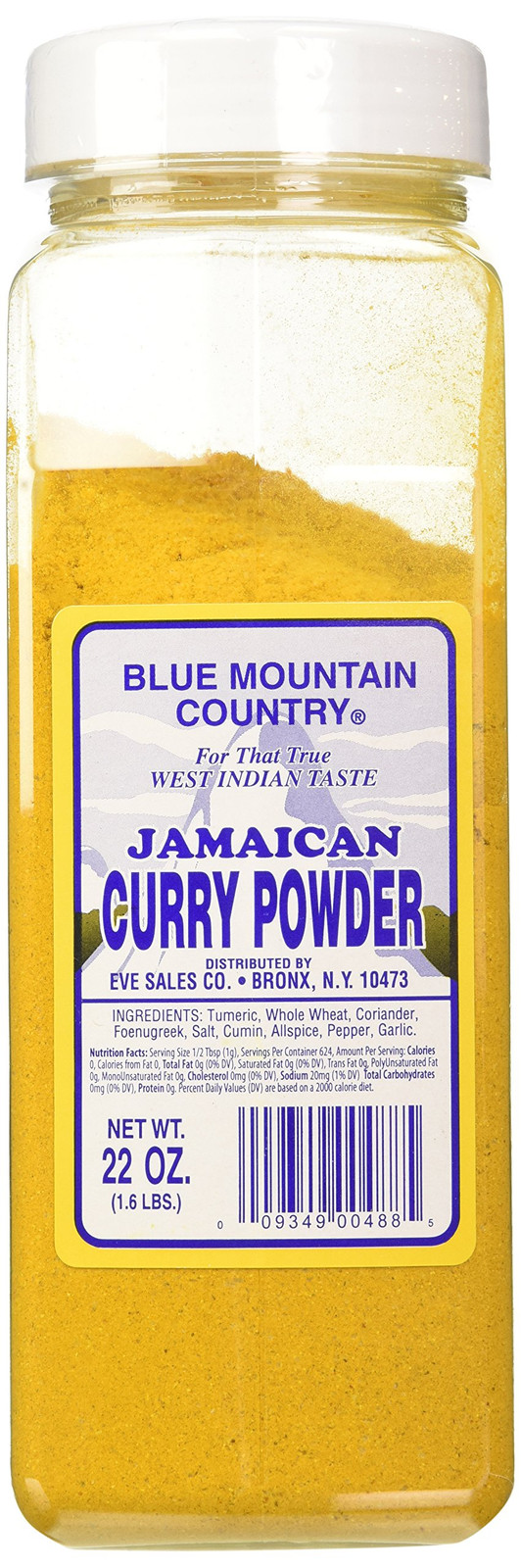 Blue Mountain Country Curry 1.37 Pound Pack Authentic Jamaican Flavor