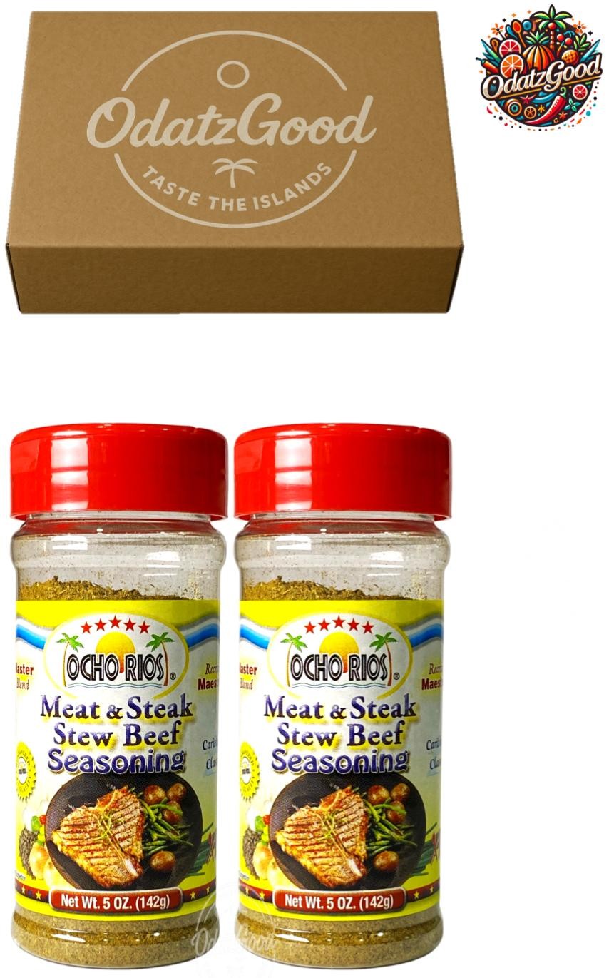 Ocho Rios Meat & Steak Stew Beef Seasoning 5oz (142g) – Curated & Packaged by O