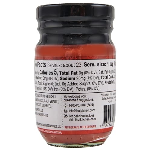 Thai Kitchen Red Curry Paste, Gluten Free, Vegan, 4 Ounce (Pack of 1),