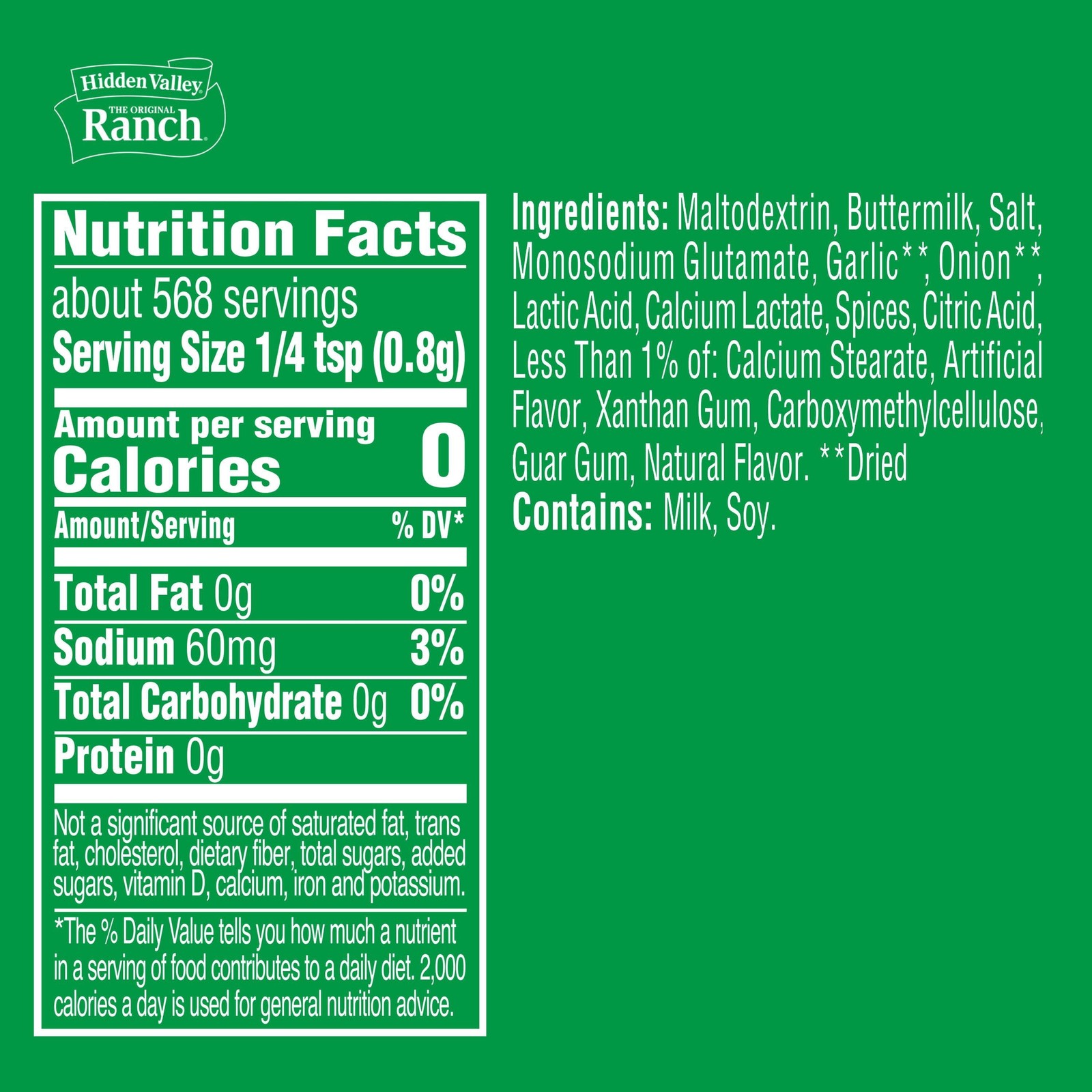 Hidden Valley Original Ranch Salad Dressing and Seasoning Mix, 16 oz.