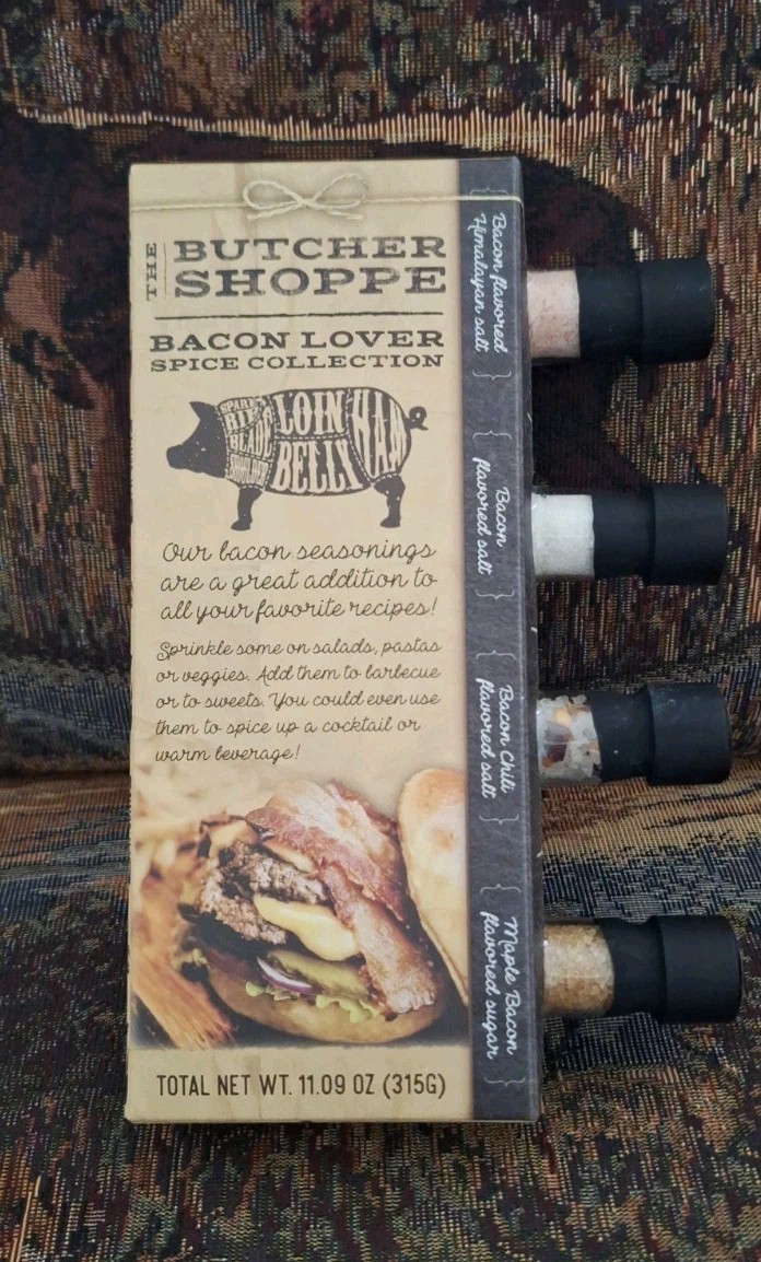 The Butcher Shoppe Bacon Lover Spice Collection 4-Pack Gift Set 11.09 oz