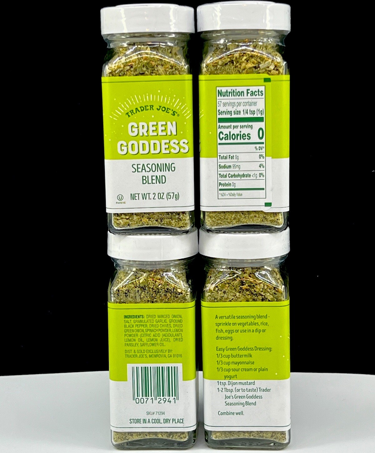 Trader Joe’s Joes Green Goddess Seasoning Blend 2oz New Free Daily Shipping