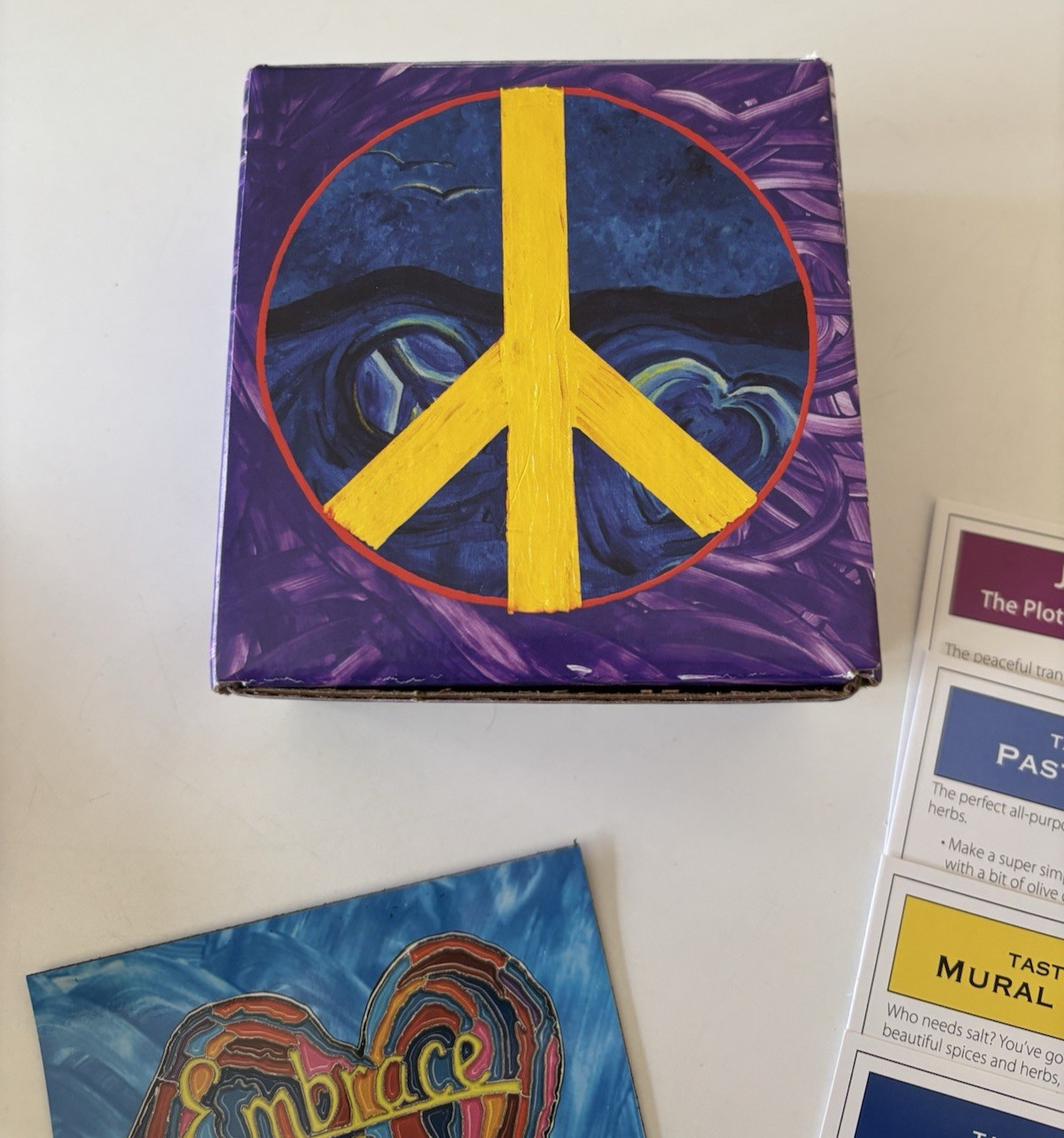 Penzeys Spices Peace Mini Gift Box Set + “Embrace Hope” Magnet