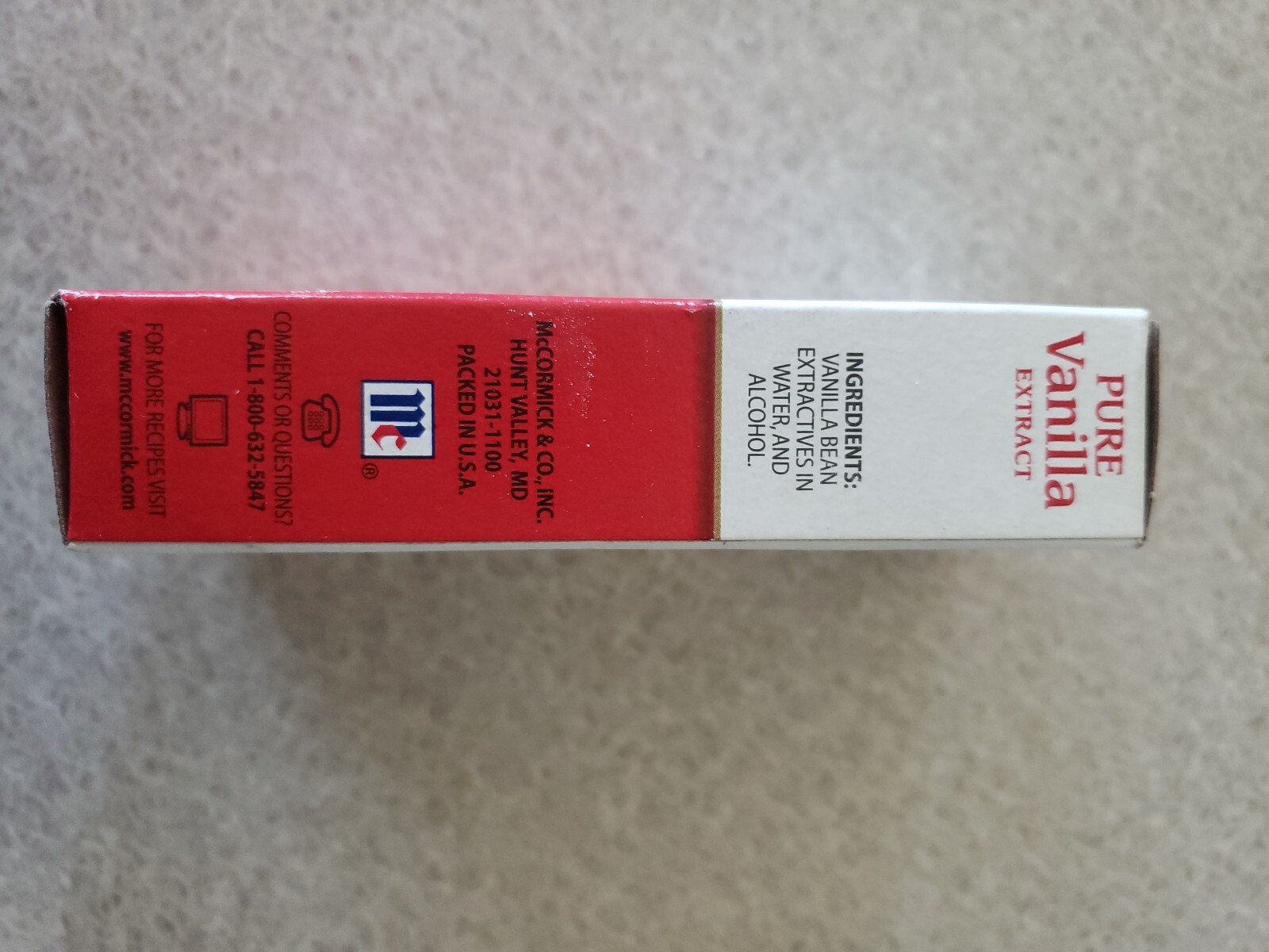 (2) McCormick All Natural Pure Vanilla Extract [1 OZ] Bottles