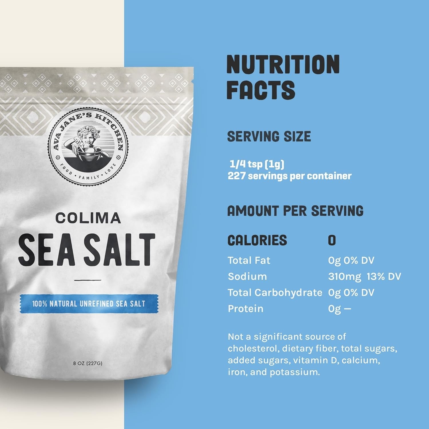 Ava Jane’s Kitchen – Colima Coarse Sea Salt – 100% Unrefined, Natural, and Hand-